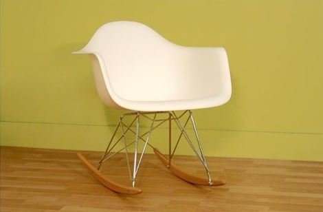Wholesale Interiors Baxton Studio Vinyl And Chromed Steel Accent Chair In White